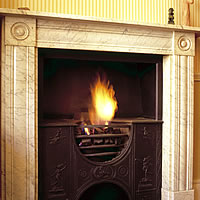 Library Fireplace